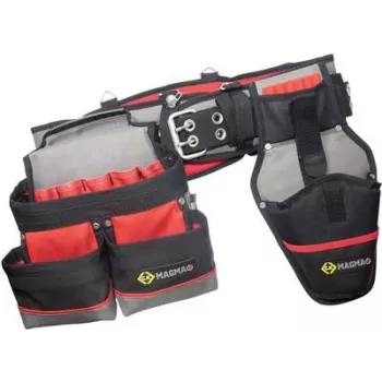 Cinturón portaherramientas c.k magma MA2738 con 3 bolsillos — bolsa de cadera profesional para herramientas