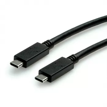 ROLINE Cable USB3.2Gen2 PD 20V5A Type-C-C ST/ST 0,5 m - Cable - Digital/Datos - 0,5 m (11.99.9057)