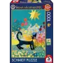 Rosina Wachtmeister: Gato en el Sea of Flowers, Puzzle 1000 piezas