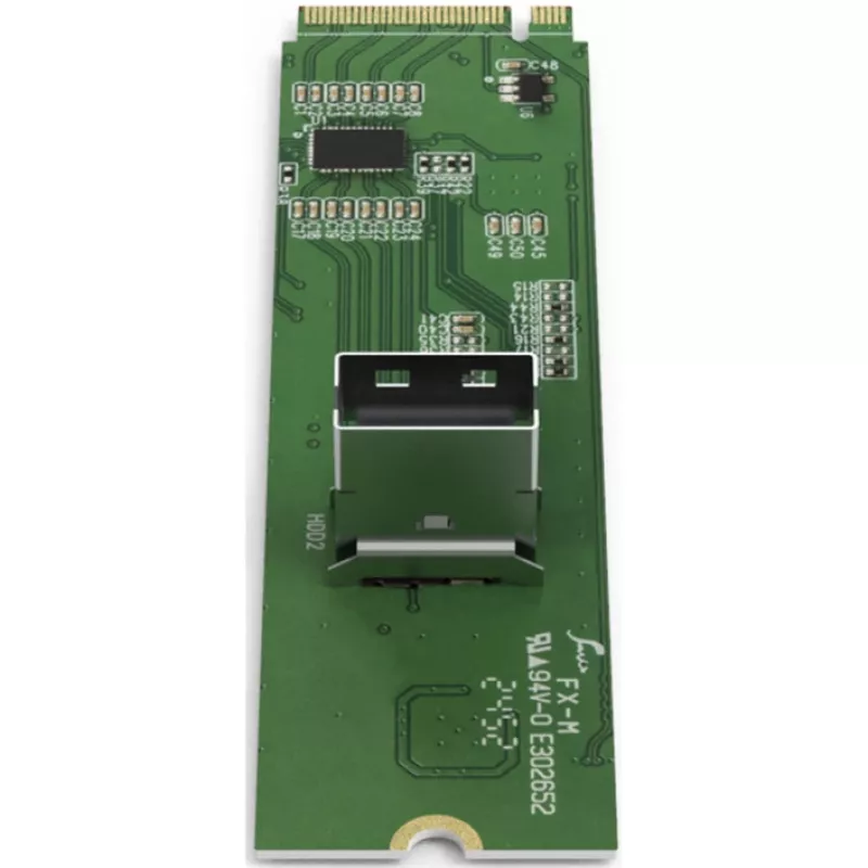 ICY DOCK - Adaptador de SSD M.2 NVMe PCIe 4.0 a 1 x SlimSAS 4i con Redriver