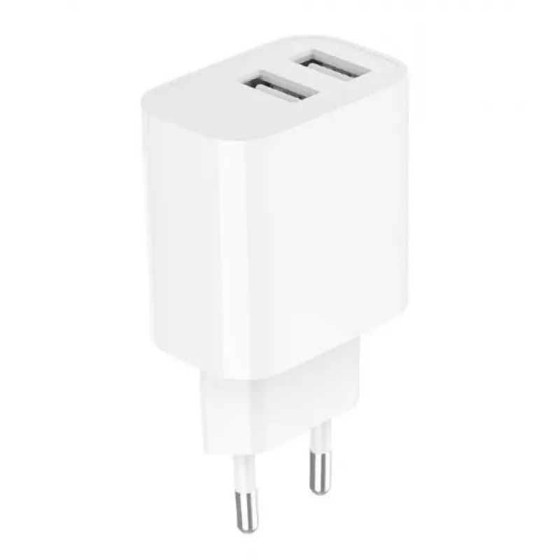 Cargador Gembird TA-UC-2A12-01 Indoor AC 2.4A 2 USB blanco