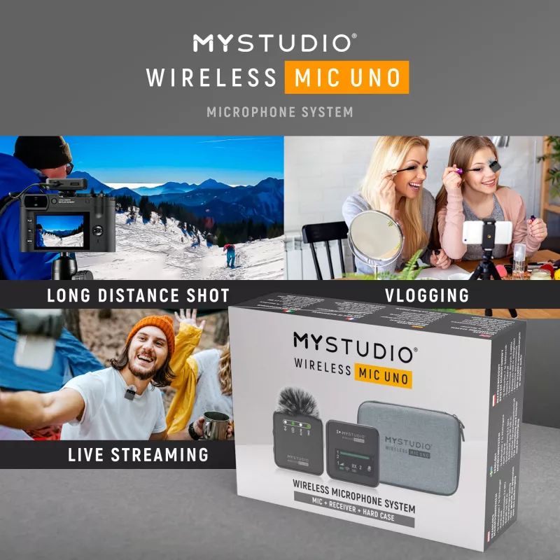 Micrófono Easypix MyStudio Wireless Mic Uno 62023