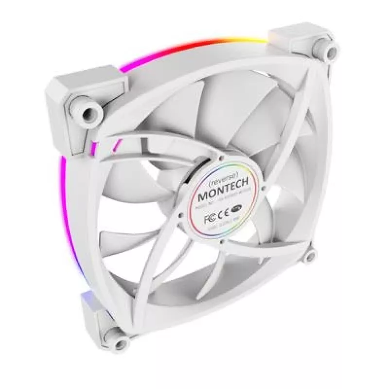 Montech RX120 PWM ventilador para caja de ordenador 12 cm blanco 3 uds.