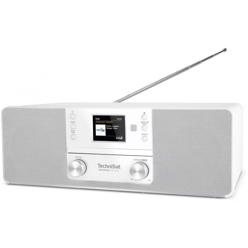 TechniSat DigitRadio 370 CD IR radio DAB reproductor de CD/MP3 reproductor digital radio por internet receptor de audio Bluetooth 10 vatios