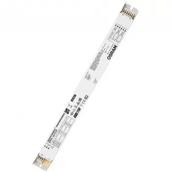 Balasto/Driver LED Osram QTP5 2X14…35, vida útil 100000 h, entrada 198–264 V, 50/60 Hz, 24 A, -20–50 °C, 30×360×21 mm