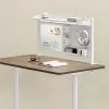 Separador de escritorio ergo office ER-301 W – panel de acero de 1116 mm de ancho con pizarra magnética, blanco, carga máx. 10 kg