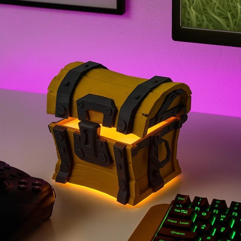 Lámpara de mesa Paladone Fortnite Chest Light – lámpara LED temática de novedad