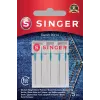 Agujas de máquina de coser SINGER Denim 90/14, pack de 5 – para tejidos gruesos (denim, canvas)
