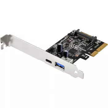 SilverStone ECU03 - adaptador USB - PCIe 2.0 x2 perfil bajo - USB-C 3.1 x 1 + USB-C x 1 (SST-ECU03)