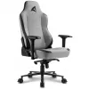 Silla gaming Sharkoon SKILLER SGS40 tejido con asiento y respaldo acolchados gris