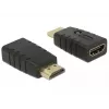 Adaptador HDMI (conector macho) > HDMI (conector hembra), emulador EDID (negro)