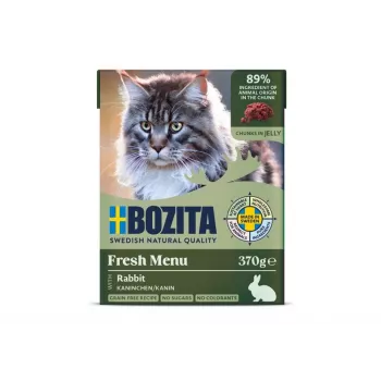 BOZITA conejo en gelatina - Comida húmeda para gatos - 370 g