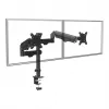 Soporte para 2 monitores Maclean, brazo de gas, 17-32 pulgadas, 2-10 kg, negro, MC-136