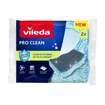 Estropajo de viscosa con enzimas Vileda Pro Clean 2 uds.