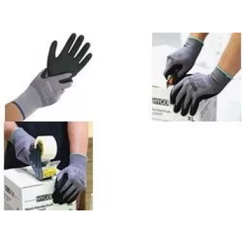 Franz Mensch HYGOSTAR Guante de trabajo Ergo Flex Gris/Negro L 6496041 (33294)