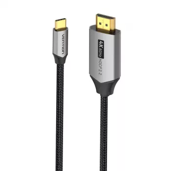 Cable Vention USB-C a HDMI CRBBH – 2 m, 4K@60Hz, negro, USB-C a HDMI
