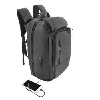 Mochila Tellur para portátil 17,3 inch Business XL con puerto USB, negra