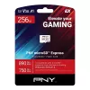 Tarjeta de memoria MicroSDXC PNY microSD Express 256 GB UHS‑I lectura 890 MB/s escritura 750 MB/s U3 V30