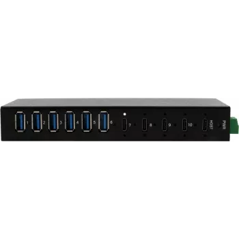 Hub USB Exsys EX-12290HMS – 10 puertos USB 3.2 Gen 2x1 con 4× USB-C y 6× USB-A