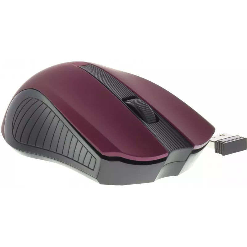 Ratón inalámbrico simétrico óptico de 2,4 GHz, 3 botones, Violeta