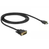 Adaptador de cable de vídeo DeLOCK 85582 1 m HDMI Type-A DVI-D Negro