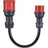 go-e set de adaptadores Gemini flex 22 kW. Color del cable: negro, formato conector 1: recto, formato conector 2: recto. Corriente máxima de funcionamiento (trifá