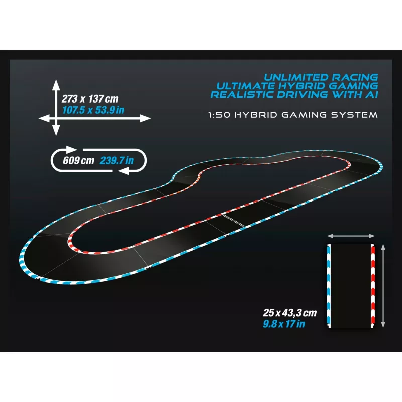 Set de vehículo de carreras y pista Carrera 50050002 negro azul amarillo 12+