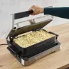 Parrilla eléctrica de contacto Tefal OptiGrill+ XL acero inoxidable — gran capacidad, programas automáticos de cocción