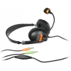 Auriculares con micrófono NATEC Drone con cable, diadema, llamadas/música, negro, naranja