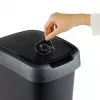 Rotho Twist cubo de basura giratorio 25 l, plateado
