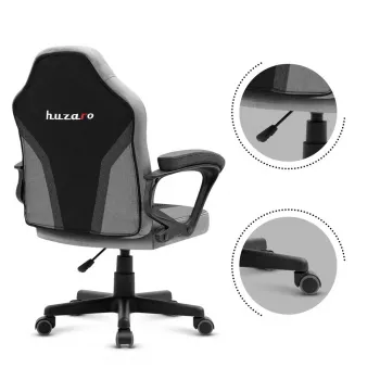 Silla gaming para niños Huzaro HZ-Ranger 1.0 gris Mesh, gris y negra