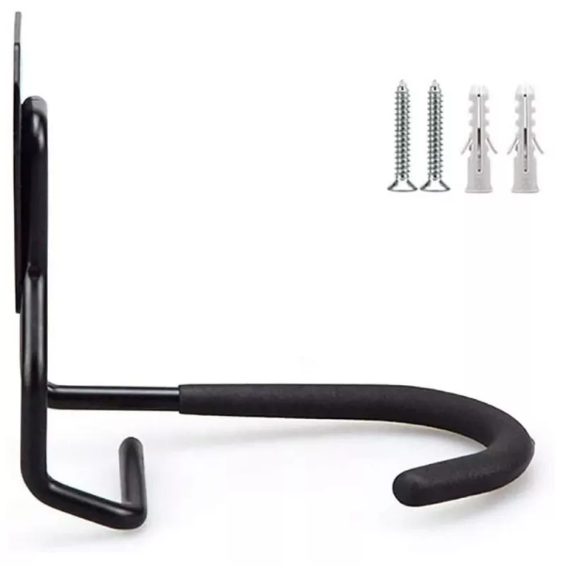 Soporte de pared para bicicleta MACLEAN MC-433 soporte vertical plegable, ancho ajustable, para bicicletas de hasta 20 kg, negro