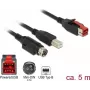 Cable USB DeLOCK 85491 USB 2.0 5 m USB B negro