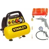 Compresor SIN ACEITE 6L+Kit de AIRE COMPRIMIDO Stanley