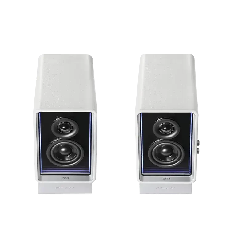 Monitor activo de escritorio Edifier con cargador GaN | QR65 | 70 W | Bluetooth | Blanco | Conexión inalámbrica