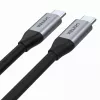 Cable de datos y carga USB-C a USB-C Unitek C14082ABK 1 m, USB 3.2 Gen 2 (10 Gbit/s), 100 W PD, Negro