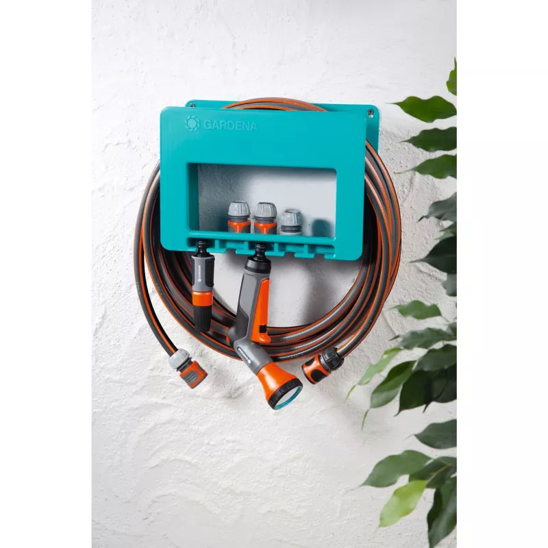 Gardena 00238-20 System Hose Boy soporte de pared para manguera, azul