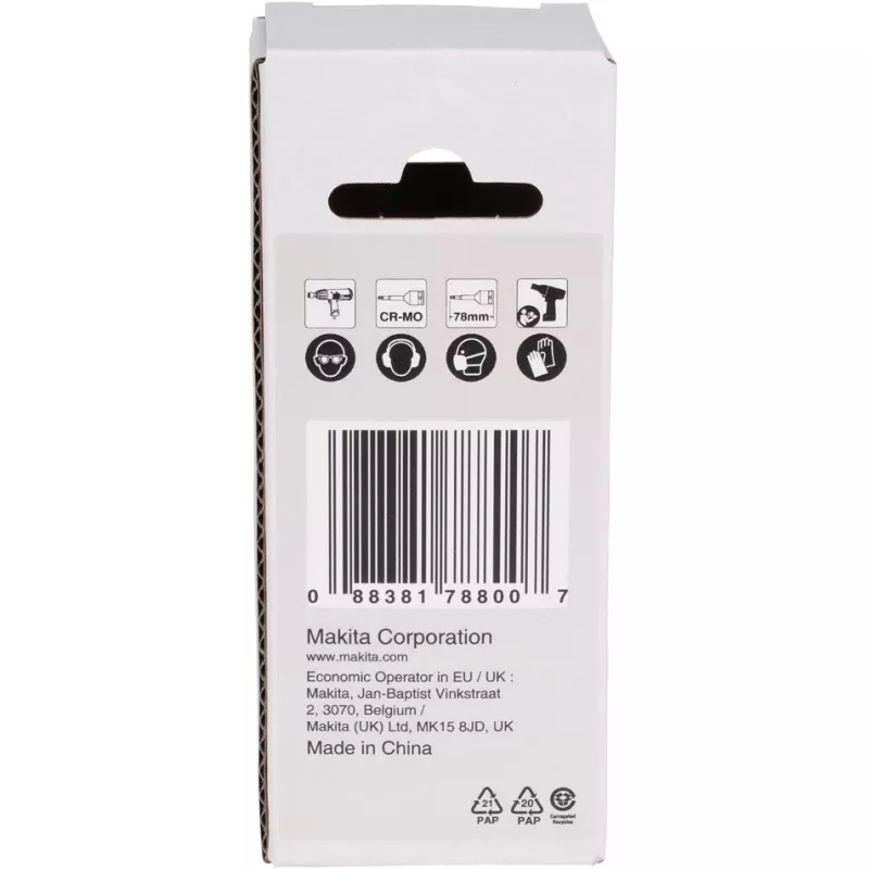 makita Impact Black 1/2 Torx vaso de llave de tubo Tamaño: T50 Longitud: 78,0 mm (E-19831)