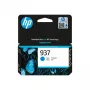 HP 937 Cartucho de tinta original cian, cian, 1 ud., 800 páginas