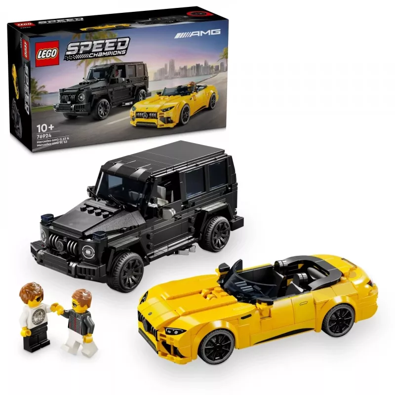 LEGO Speed Champions Mercedes-AMG G 63 y Mercedes-AMG SL 63 76924, Multi