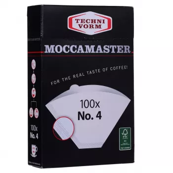 Filtro de café MOCCAMASTER 85022 — filtro de papel, blanco, pack de 100