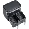 Freidora de aire Severin FR 2453 Double 3,25 L 2850 W negro plata