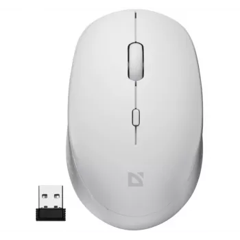 Ratón inalámbrico con clic silencioso AURIS MB-027 800/1200/1600 DPI blanco