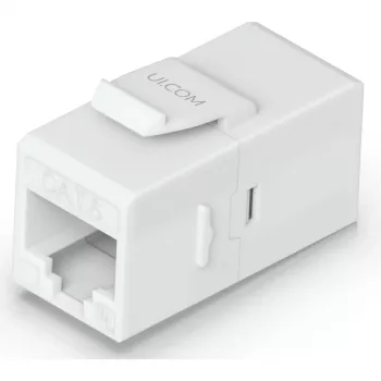UBIQUITI CAT6 KEYSTONE COUPLER, PACK DE 12. ACOPLADOR KEYSTONE CAT6 PASANTE PARA CONECTAR SIN PROBLEMAS CABLES ETHERNET PRECONFECCIONADOS