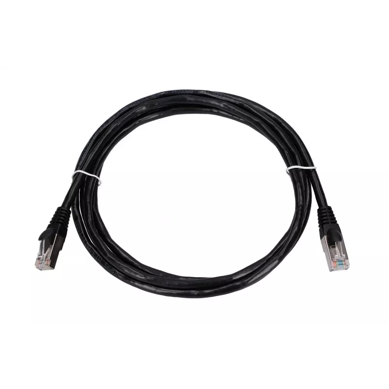 Cable de red Extralink LAN cable de parcheo Cat.5e RJ-45 2 m negro