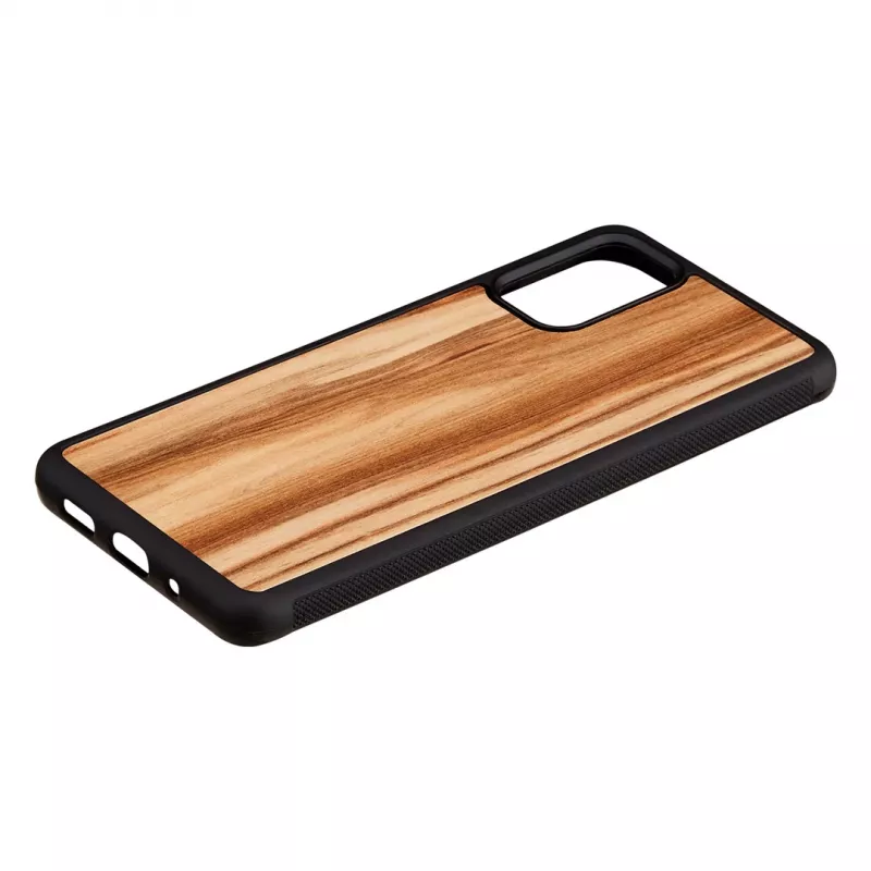 Funda para móvil man and wood Galaxy S20+ cappuccino negra – funda protectora para smartphone