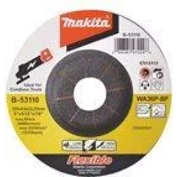 Makita - Disco de lijar - para metal, acero inoxidable - 125 mm - Grano: WA36P - para Makita DGA506RTJ
