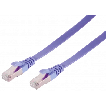 Cable de red ShiverPeaks BS75511-SLV violeta 1 m Cat7 U/FTP STP