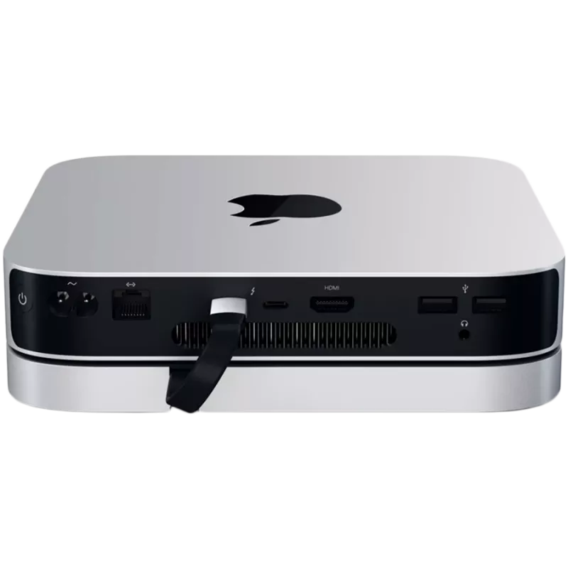Satechi soporte y hub de aluminio USB Type-C para Apple Mac mini (plata)