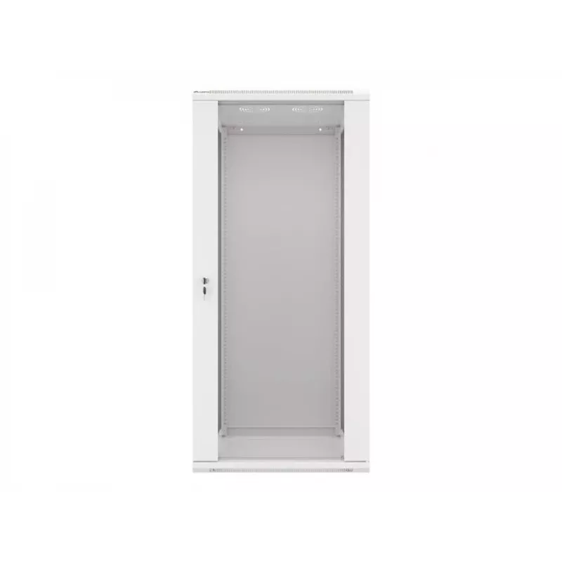 Armario de instalación de pared Lanberg 19'' 27U 600x600 mm gris (puerta de cristal)